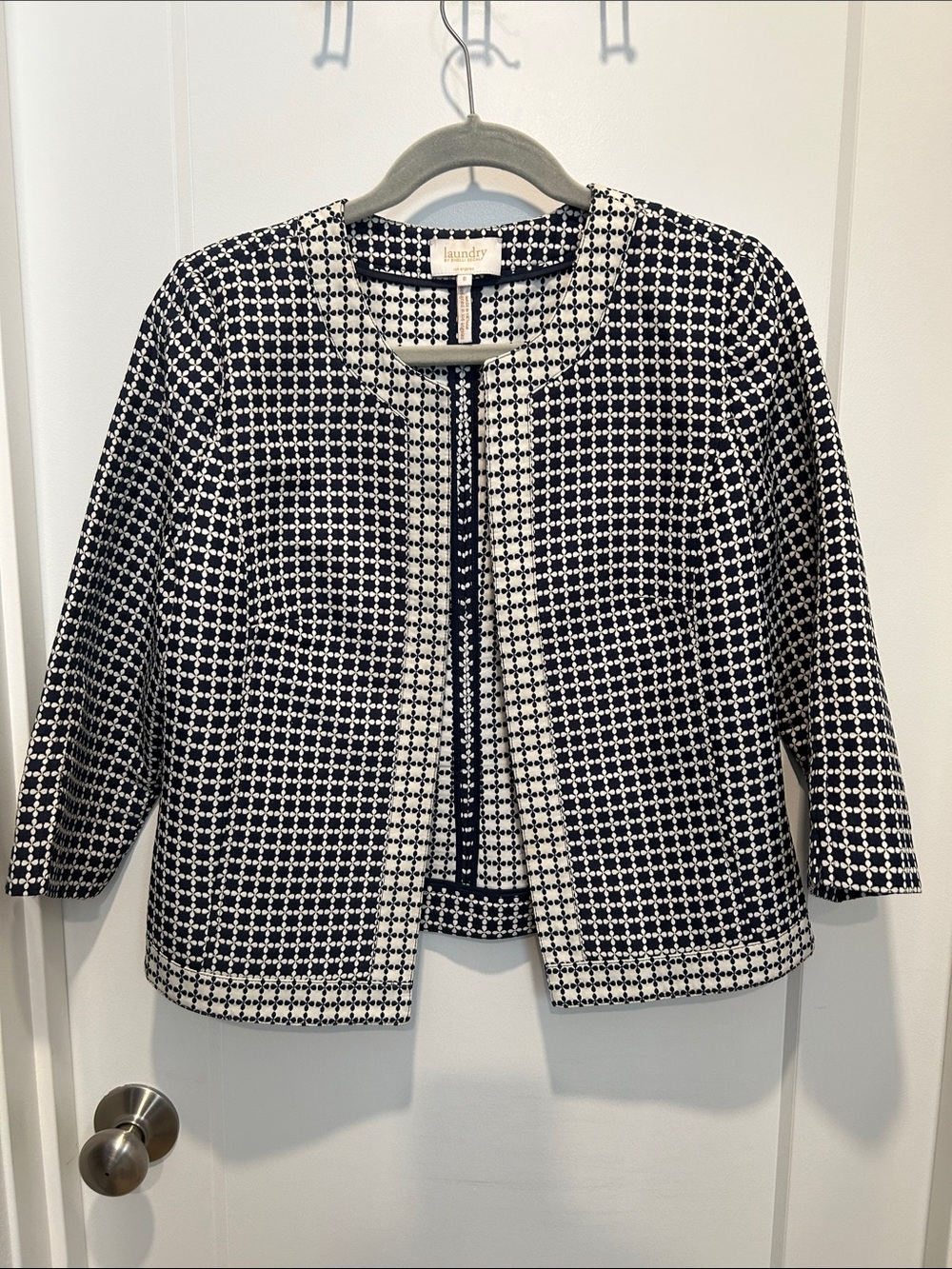 Laundry open front jacket
